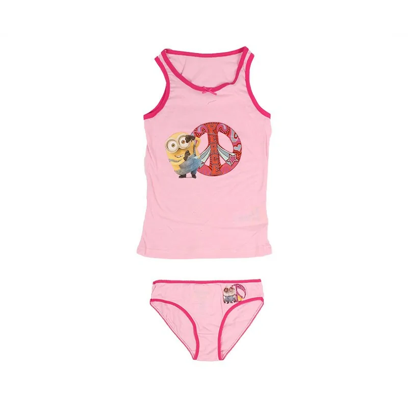 Ensemble Débardeur / Short Minions Peace Fille Ensemble Débardeur / Short Minions Peace Fille