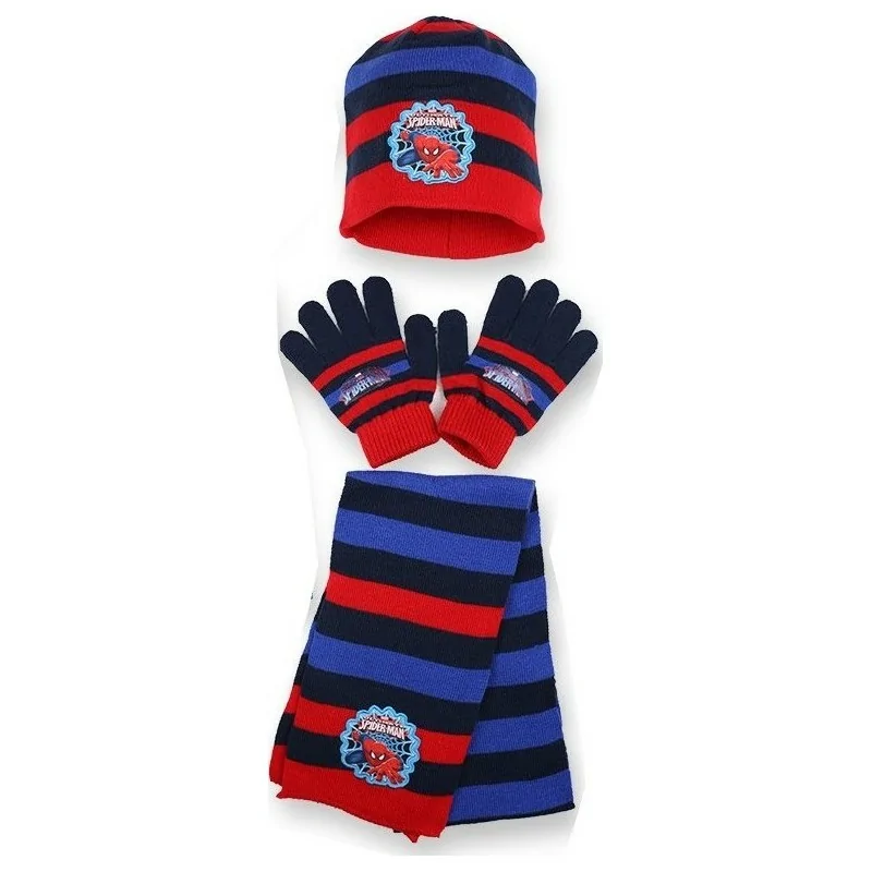 Ensemble Bonnet / Gants / Echarpe Spiderman Ensemble Bonnet / Gants / Echarpe Spiderman