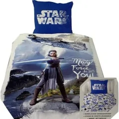 Housse de couette Star Wars 100% Coton - Flanelle avec Taie d'oreiller
